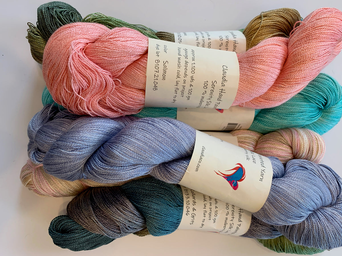 Serenity Silk Lace, Claudia Hand Painted Yarn