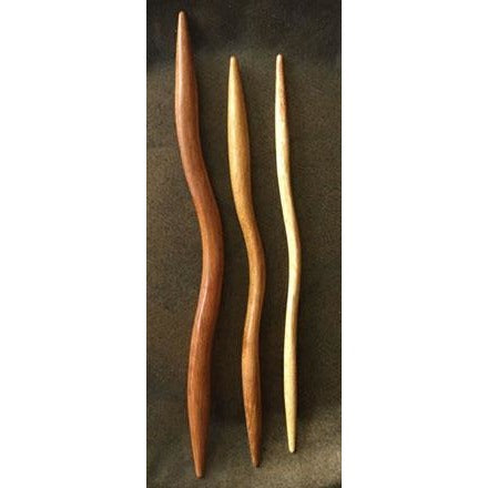 Subabul Wooden Cable Needles are beautiful, easy to use wooden cable needles.