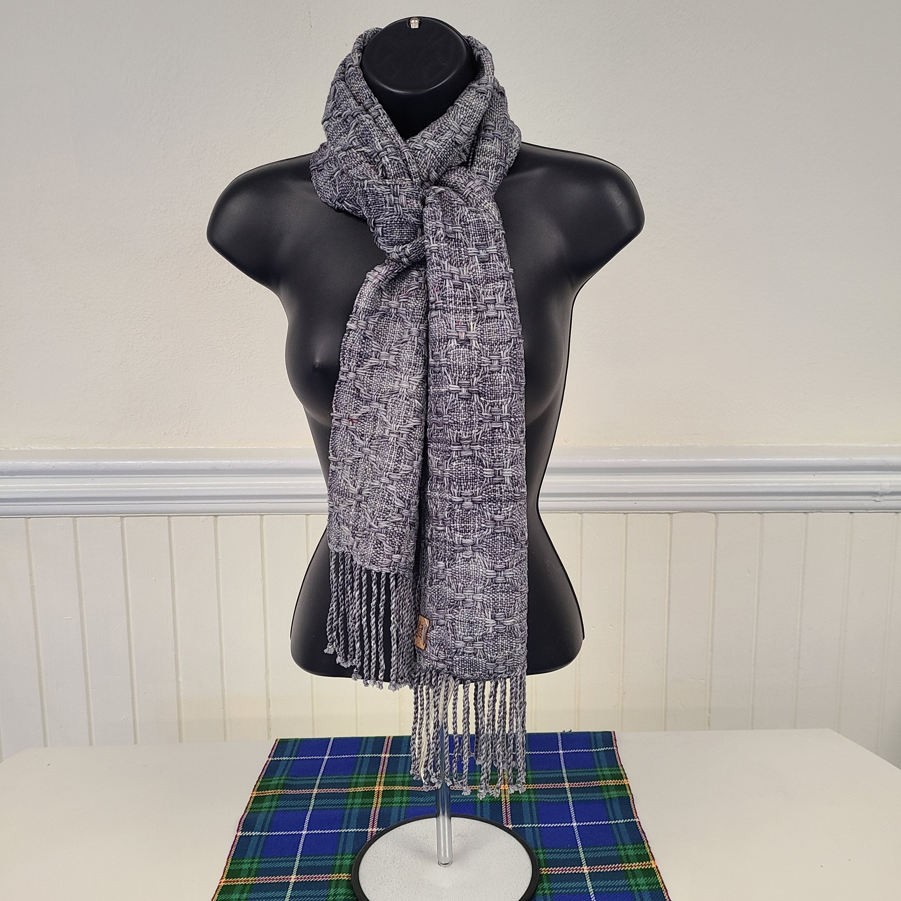●TATIANA● Rustic Weave Check Wool Blended Muffler MF8128 5 MUSINSA | TATIANA Snug Checked Wool Blended Muffler MF8108 Blue