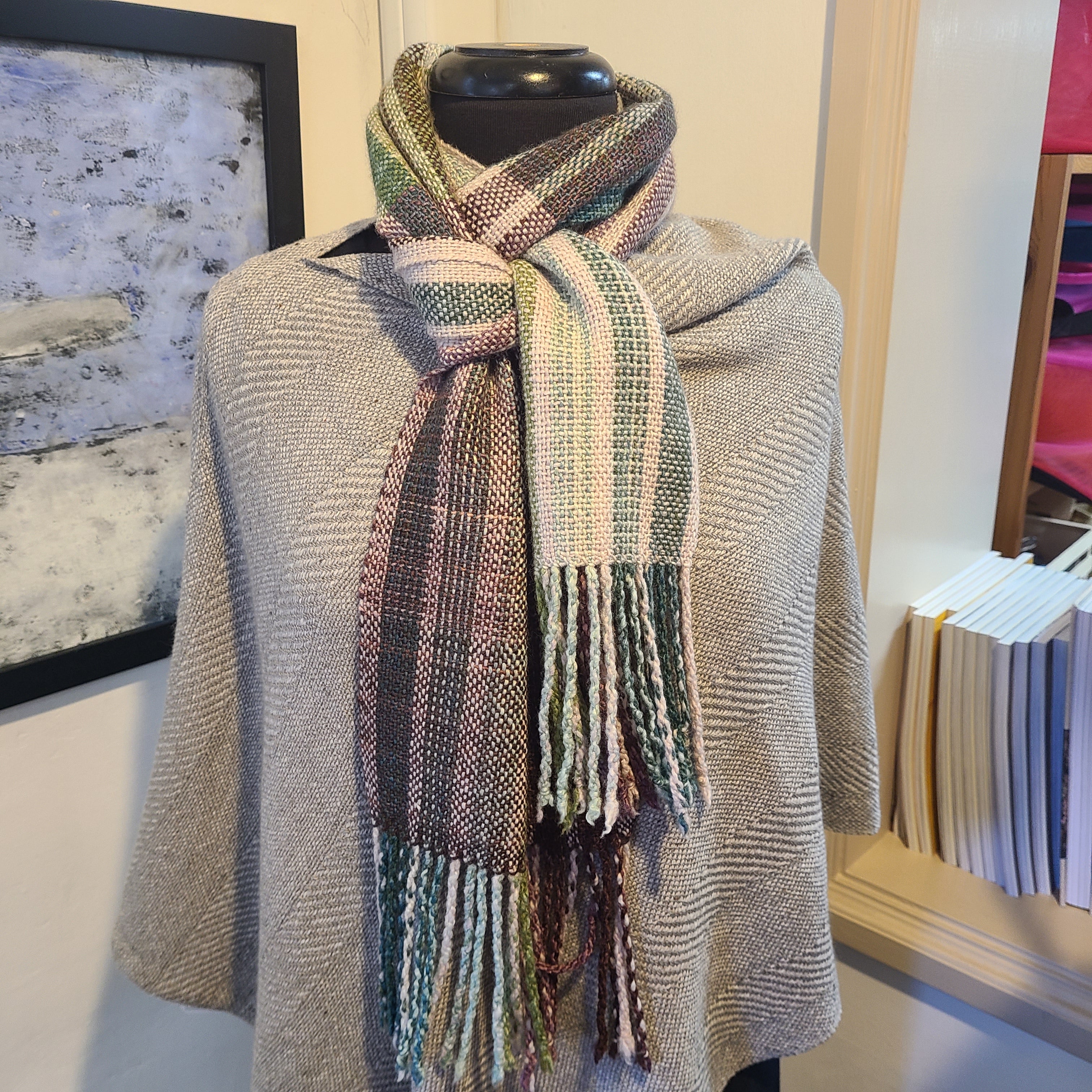 Handwoven Scarves – Twist Knitting and Spinning